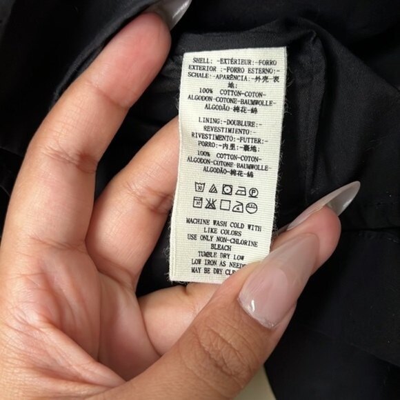 NWT Free People So Obviously Yours Wide Flare Sleeve Top Tie Back Black - Picture 9 of 12